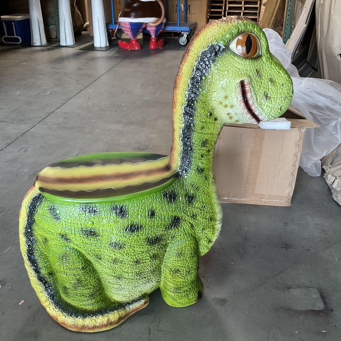 Child's Brachiosaurus Dinosaur Chair Statue