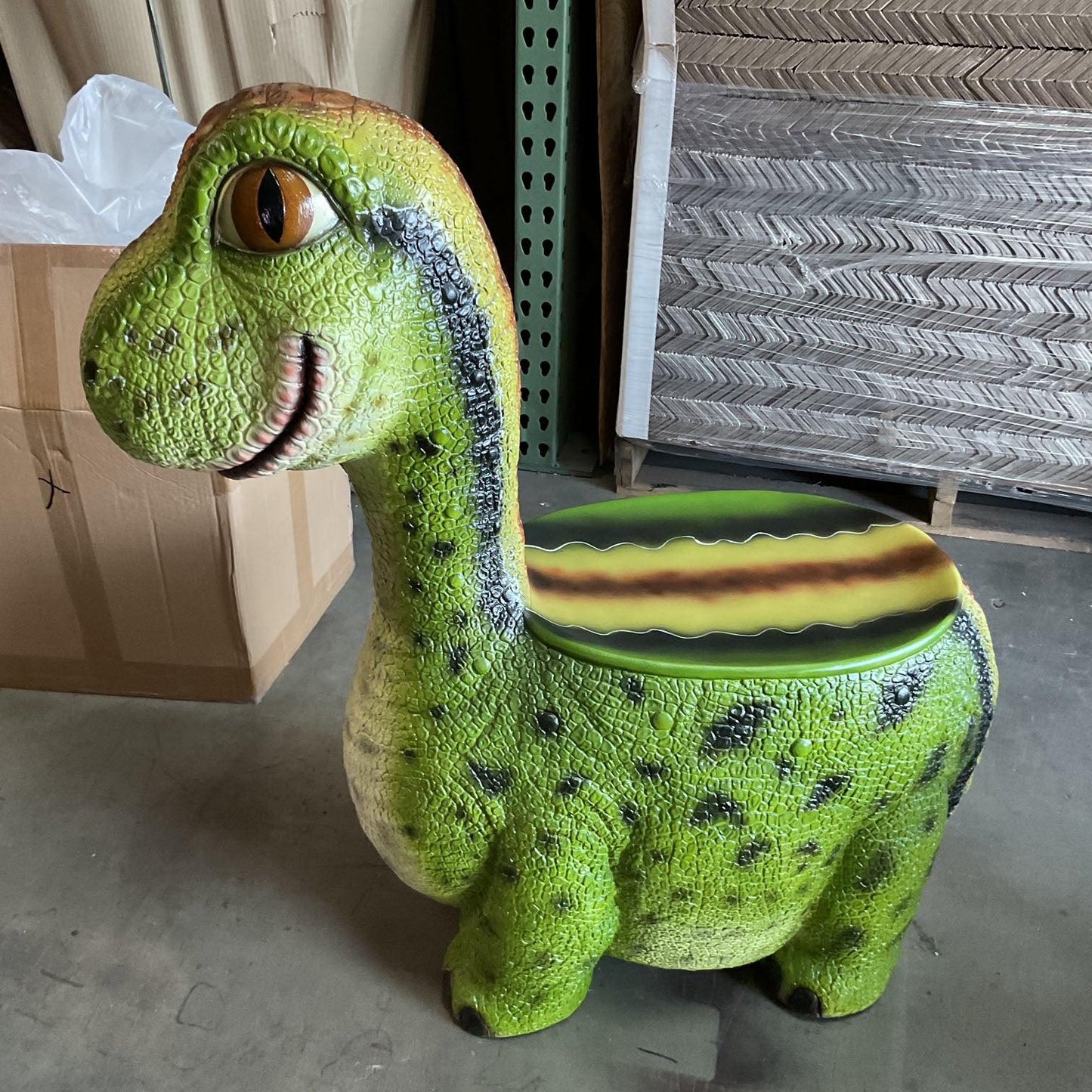 Child's Brachiosaurus Dinosaur Chair Statue