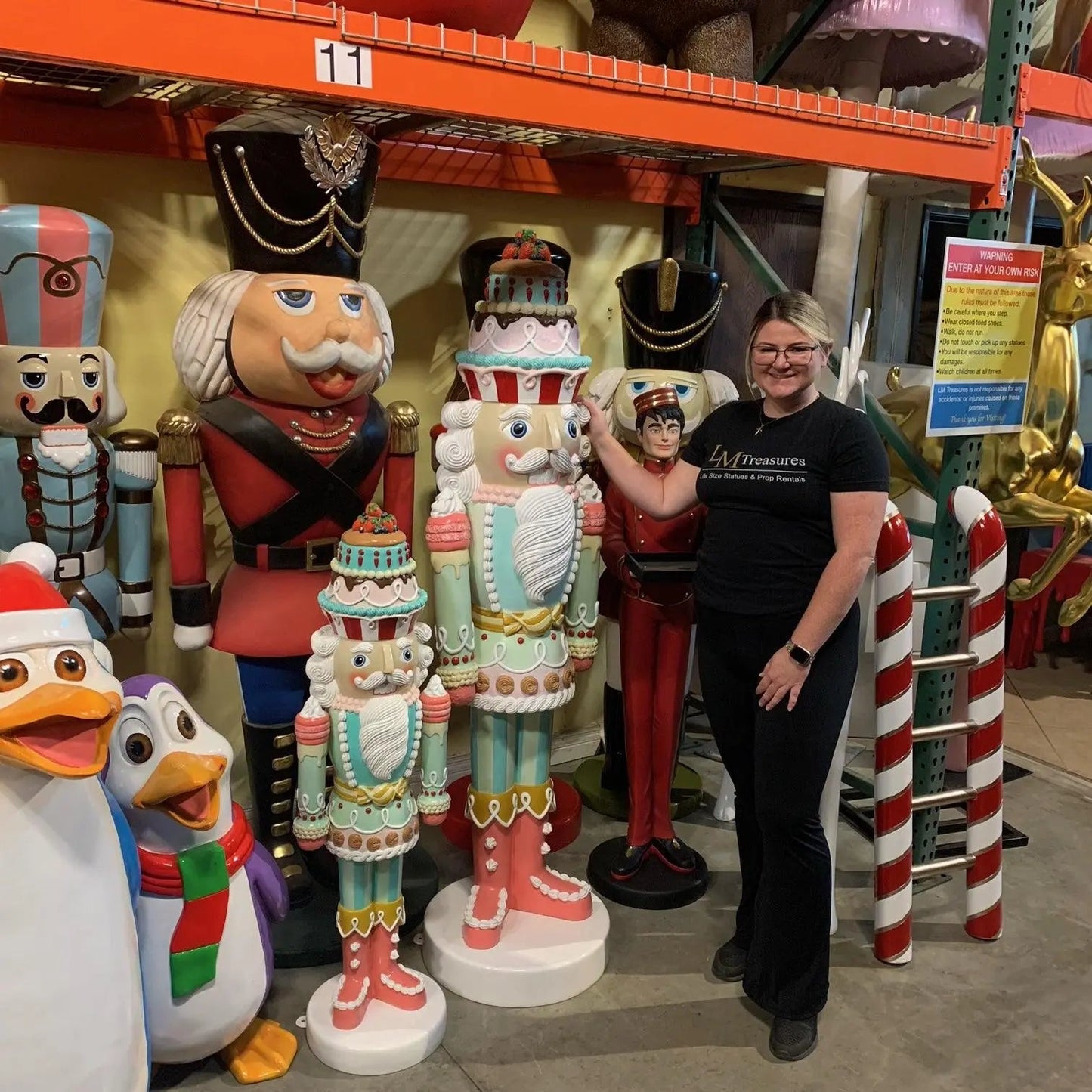 Small Pastel Cupcake Nutcracker Christmas Statue S0209S-230042-H