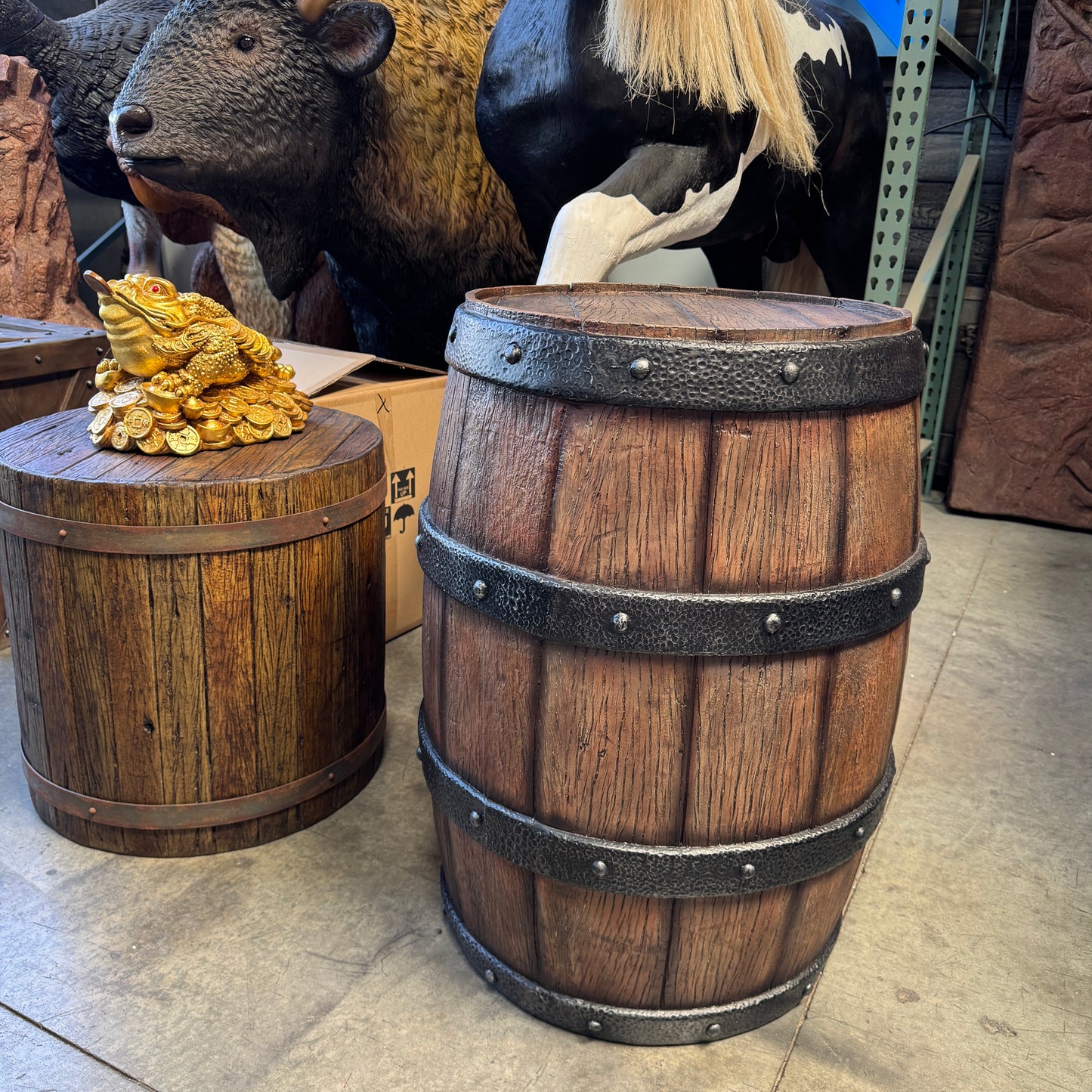 Large Barrel Statue