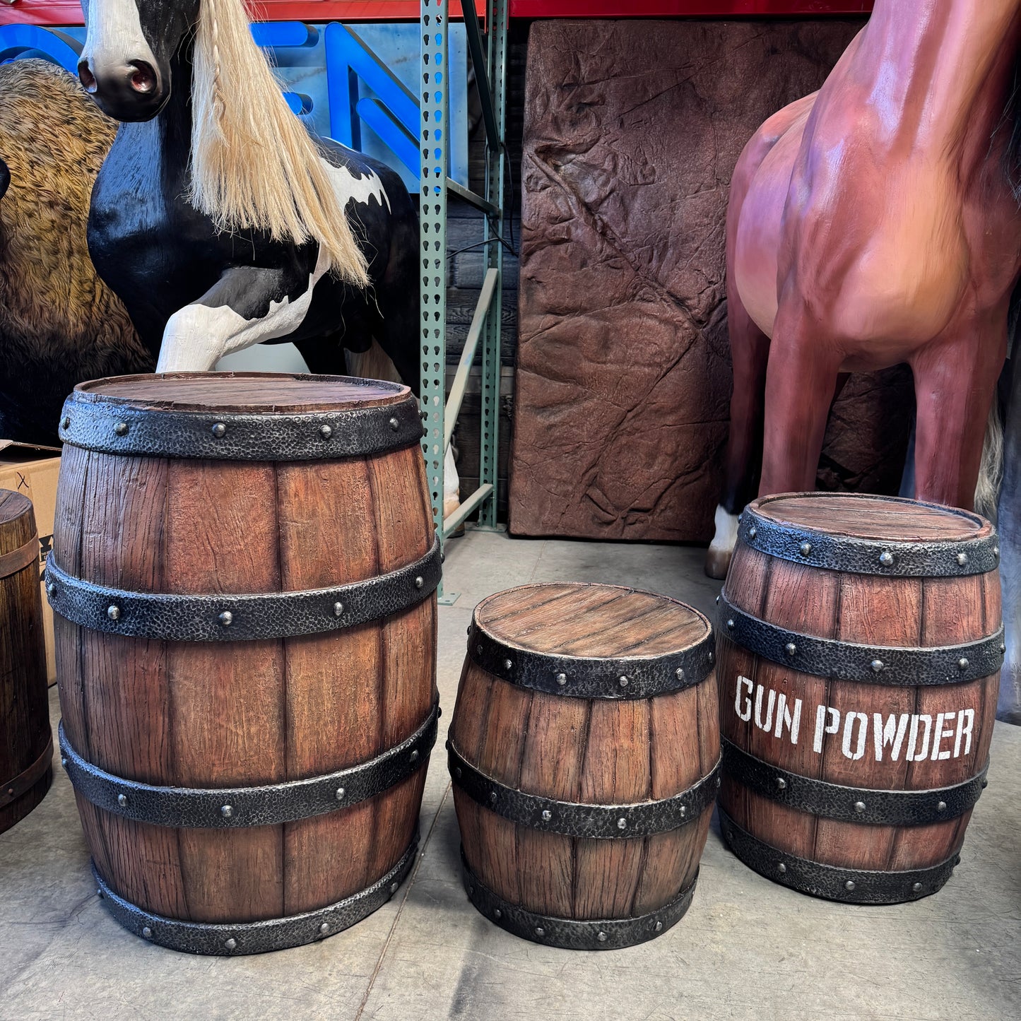Small Barrel Statue