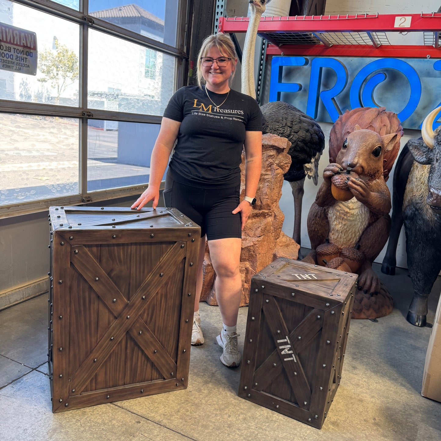 TNT Crate Statue