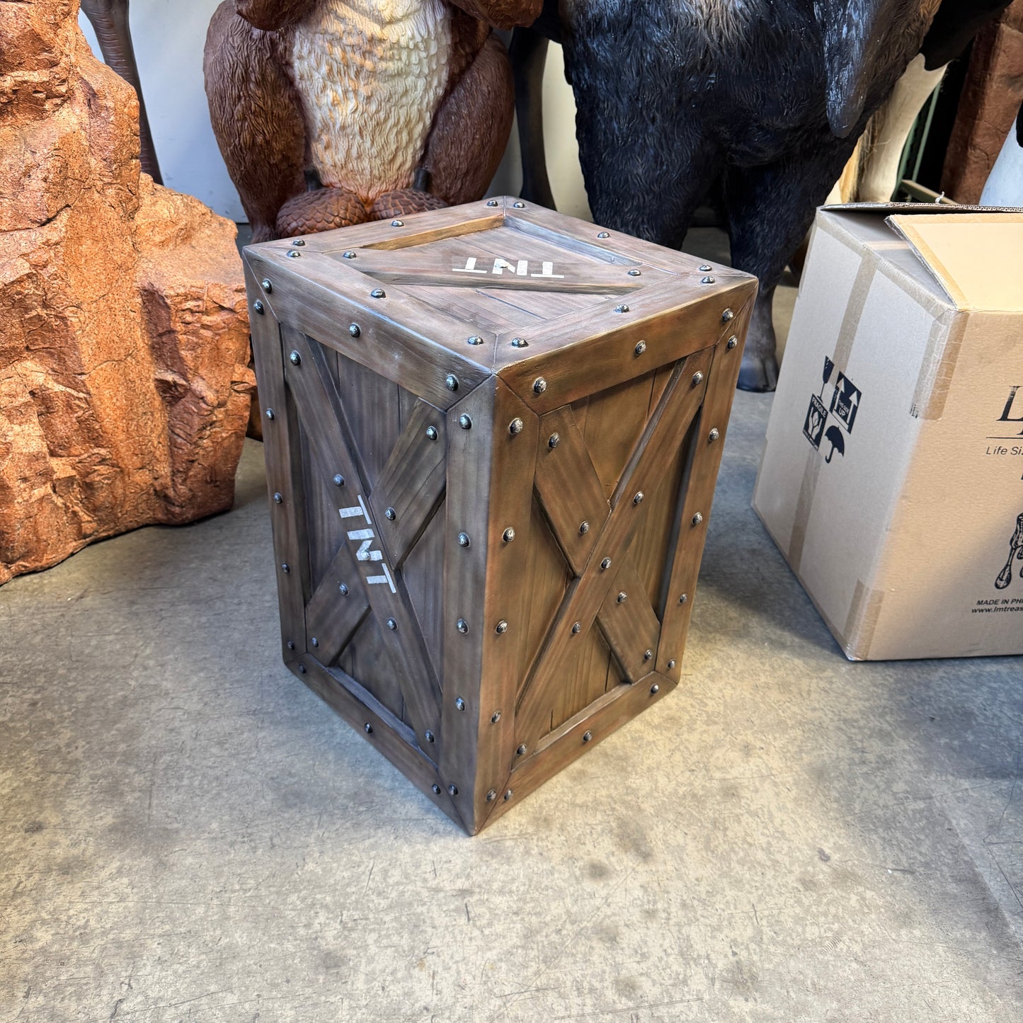 TNT Crate Statue