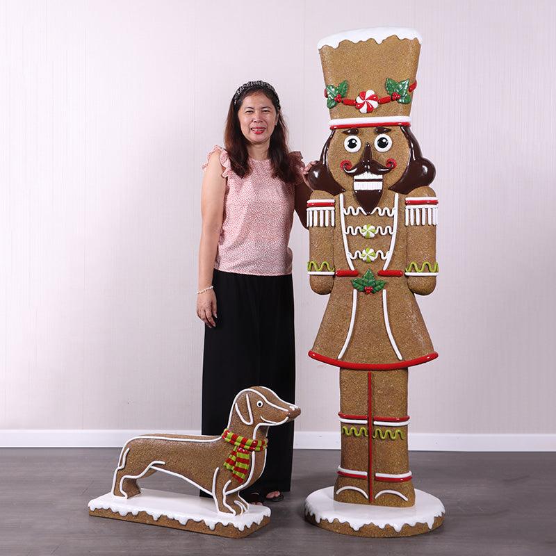 Nutcracker Gingerbread Cookie Statue