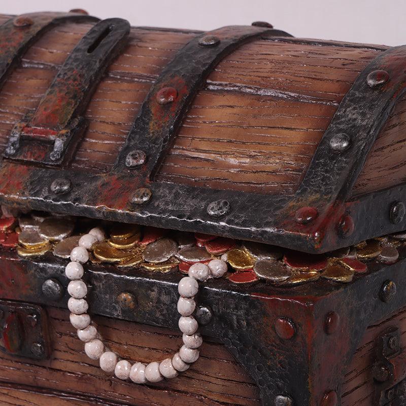 Small Pirate Treasure Chest Statue