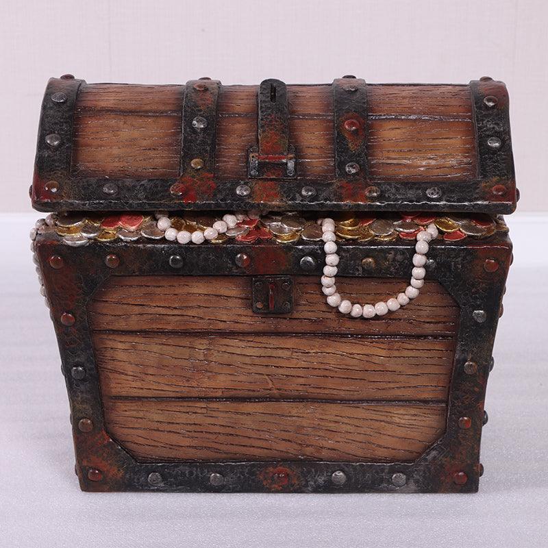 Small Pirate Treasure Chest Statue