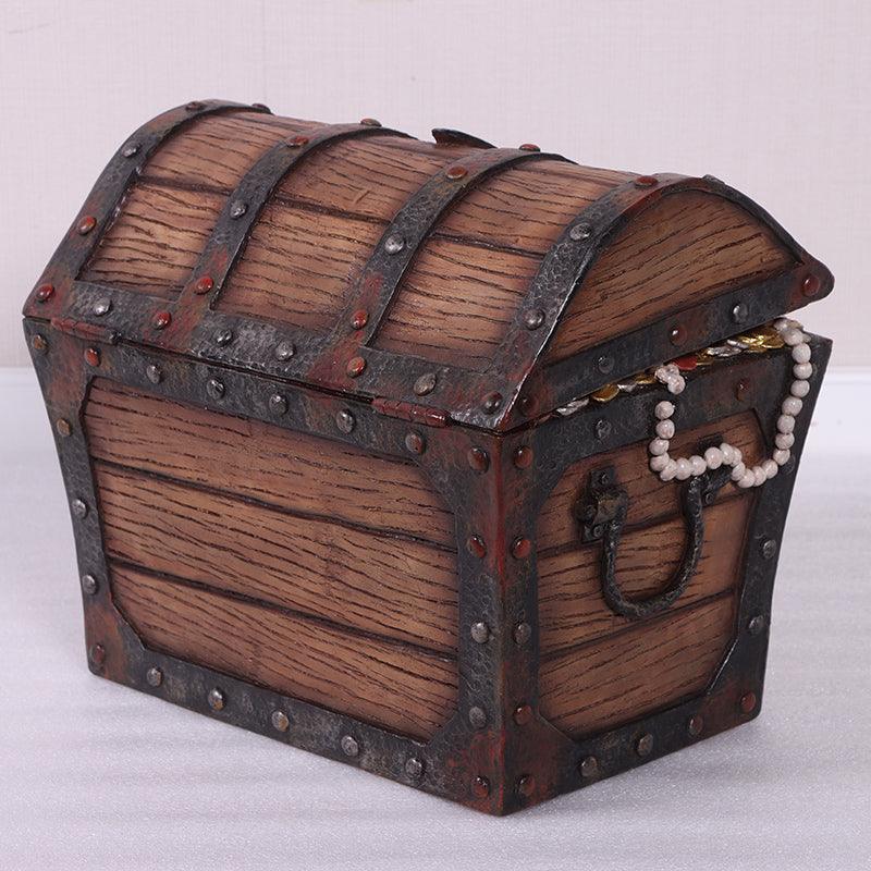 Small Pirate Treasure Chest Statue
