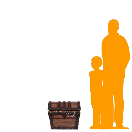 Small Pirate Treasure Chest Statue LS429-230081-H