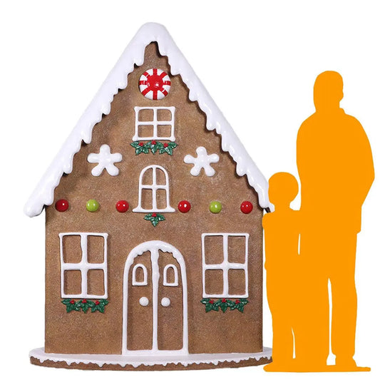 Gingerbread Cookie House Statue S0098-230085-H