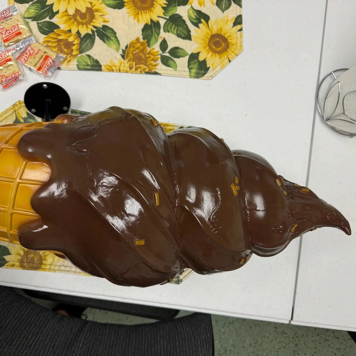 Hanging Chocolate Dipped Ice Cream Twist Statue R0100C-230174-H