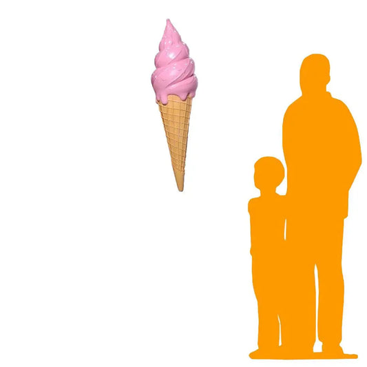 Hanging Strawberry Dipped Ice Cream Twist Statue R0100S-230174-H