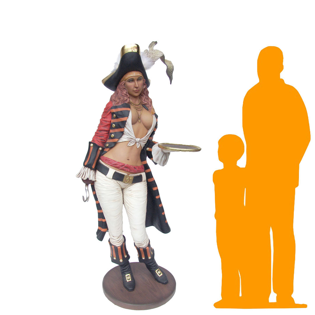 Lady Pirate Butler Life Size Statue