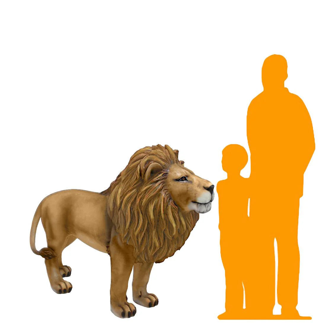 Lion Life Size Statue