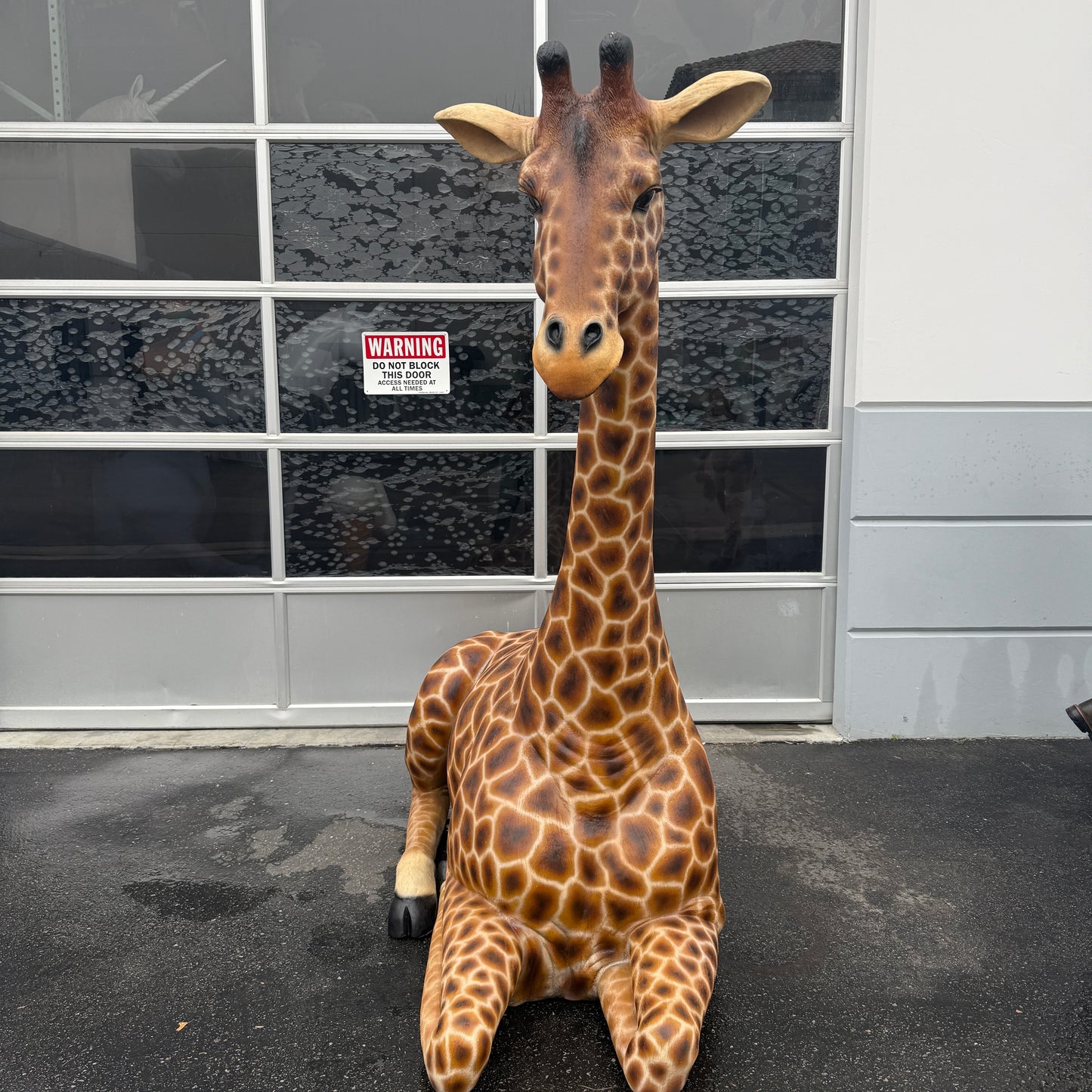 Large Laying Giraffe Statue