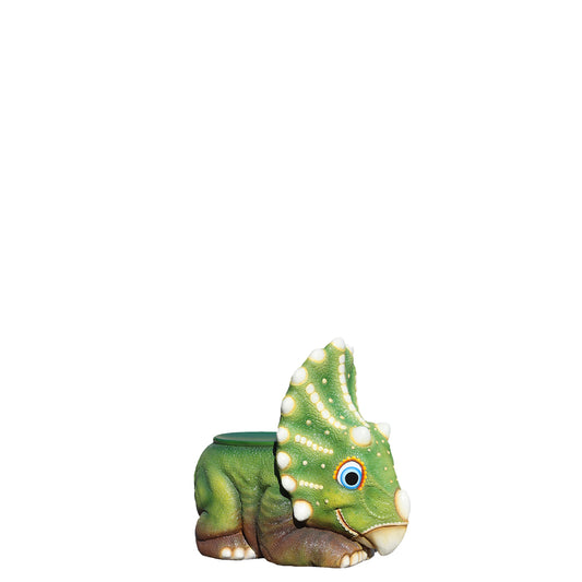 Child's Triceratops Dinosaur Chair Statue