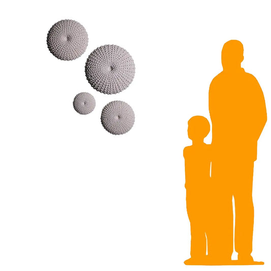 Sea Urchins Set of 4 Fossil Wall Decor Statues M0040-240077-H