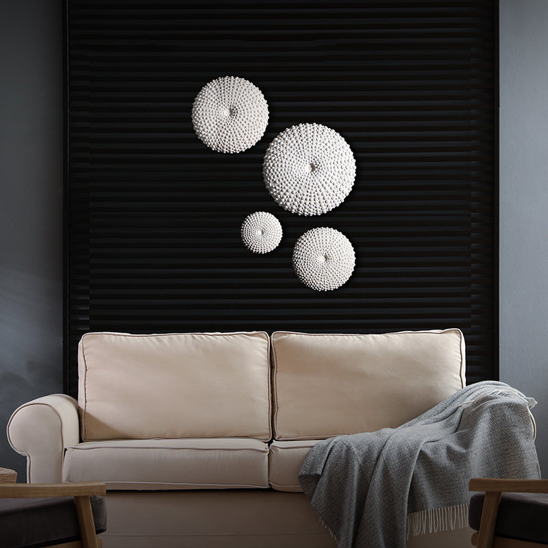 Sea Urchins Set of 4 Fossil Wall Decor Statues