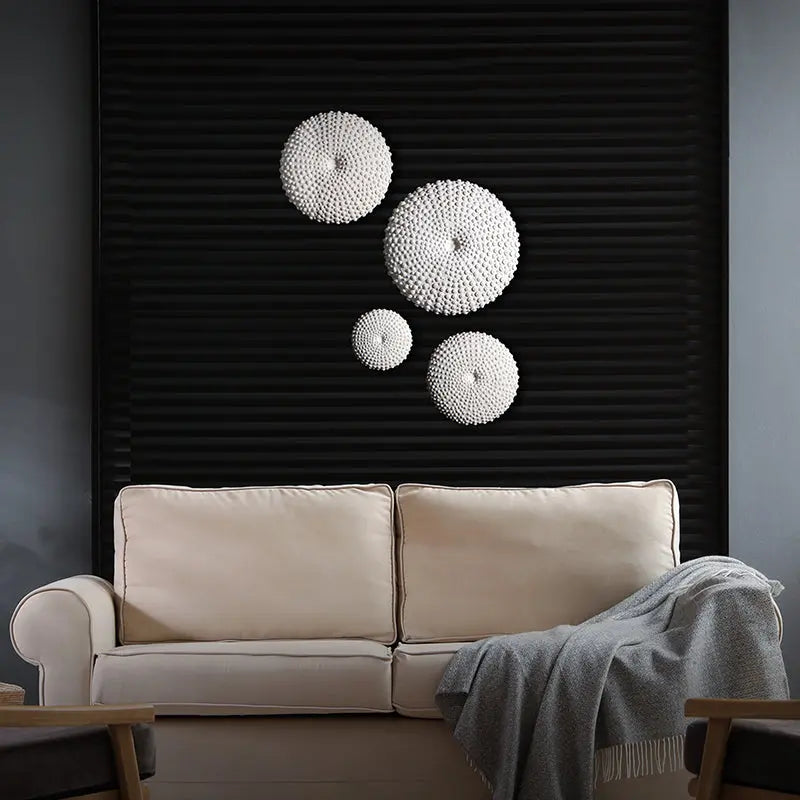 Sea Urchins Set of 4 Fossil Wall Decor Statues M0040-240077-H