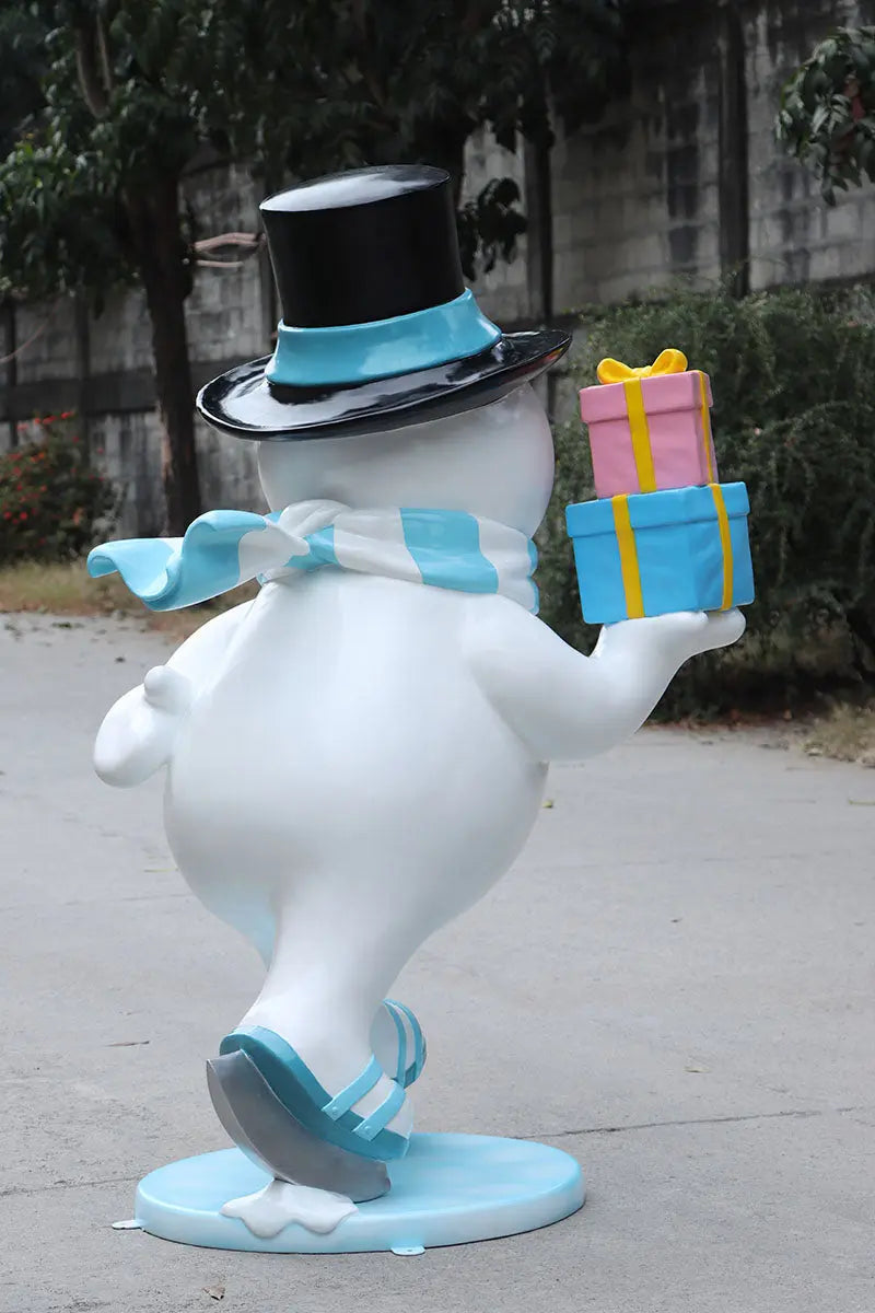 Ice Skating Snowman Father Statue S0029-240238-H