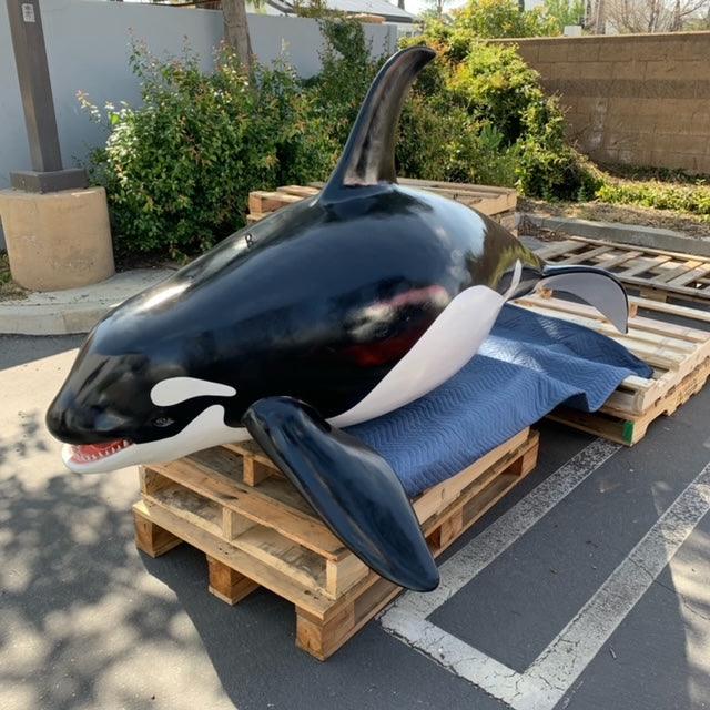 Hanging Baby Orca Whale Statue