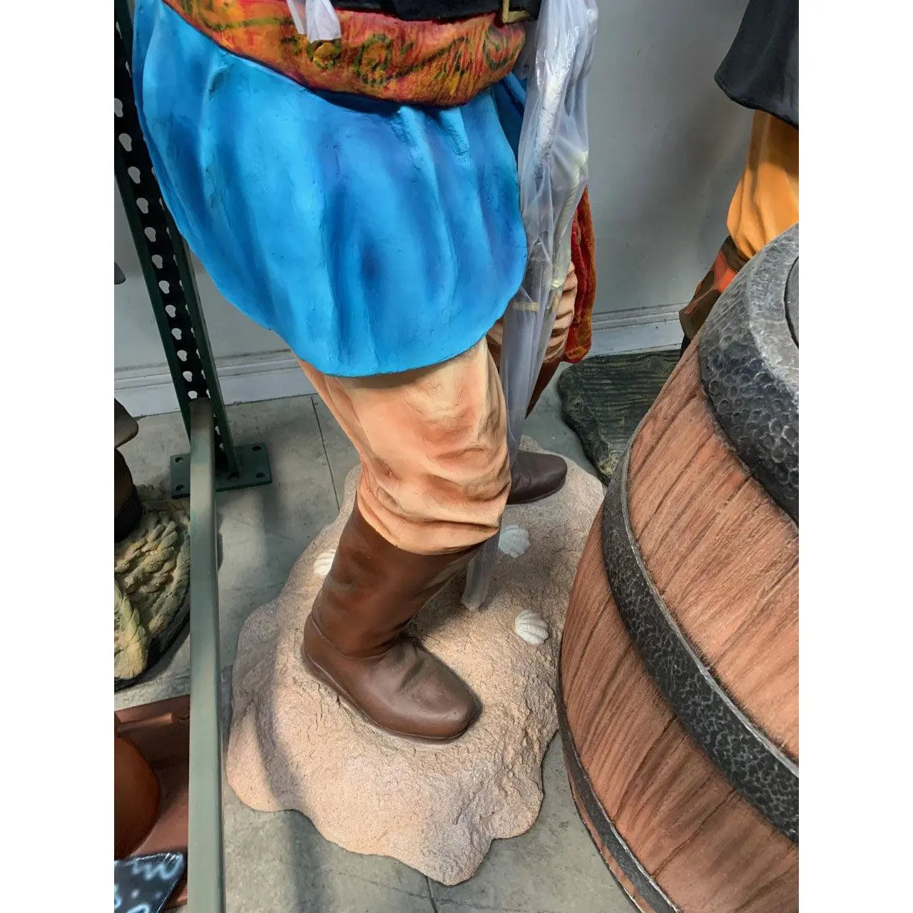 Pirate Holding Barrel Life Size Statue LS378-2490-A