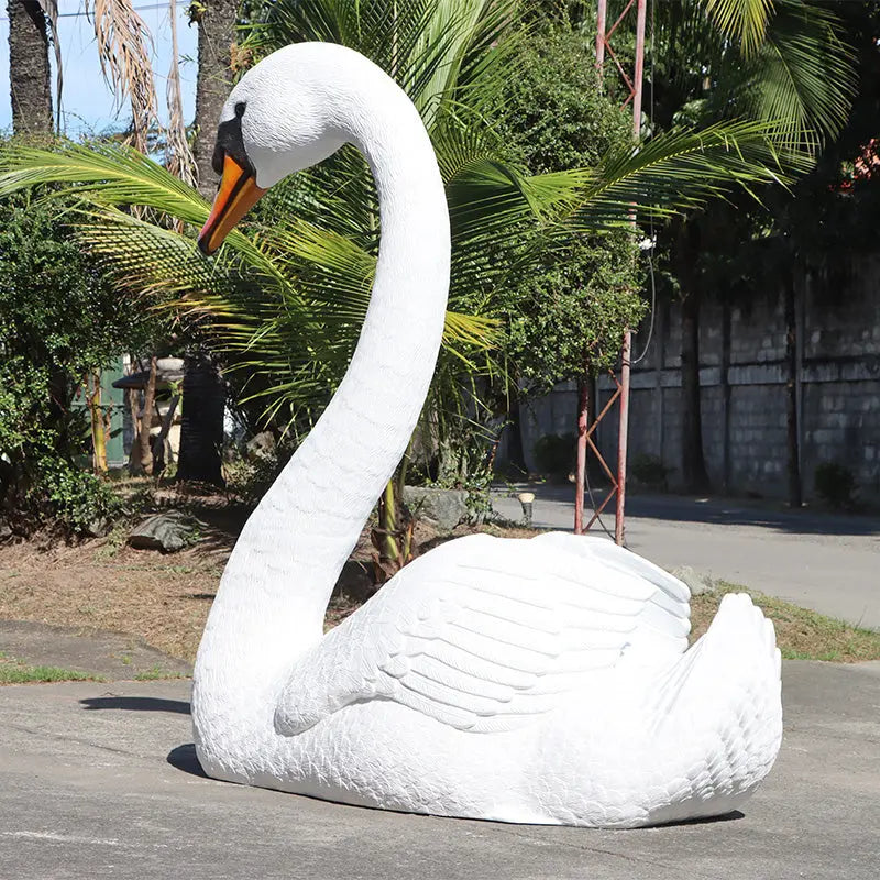 Jumbo Swan Statue A0427-250171-H