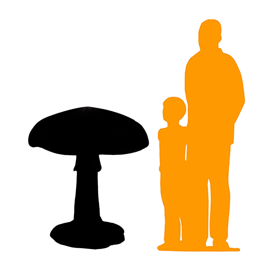 Large Pink Mushroom Statue