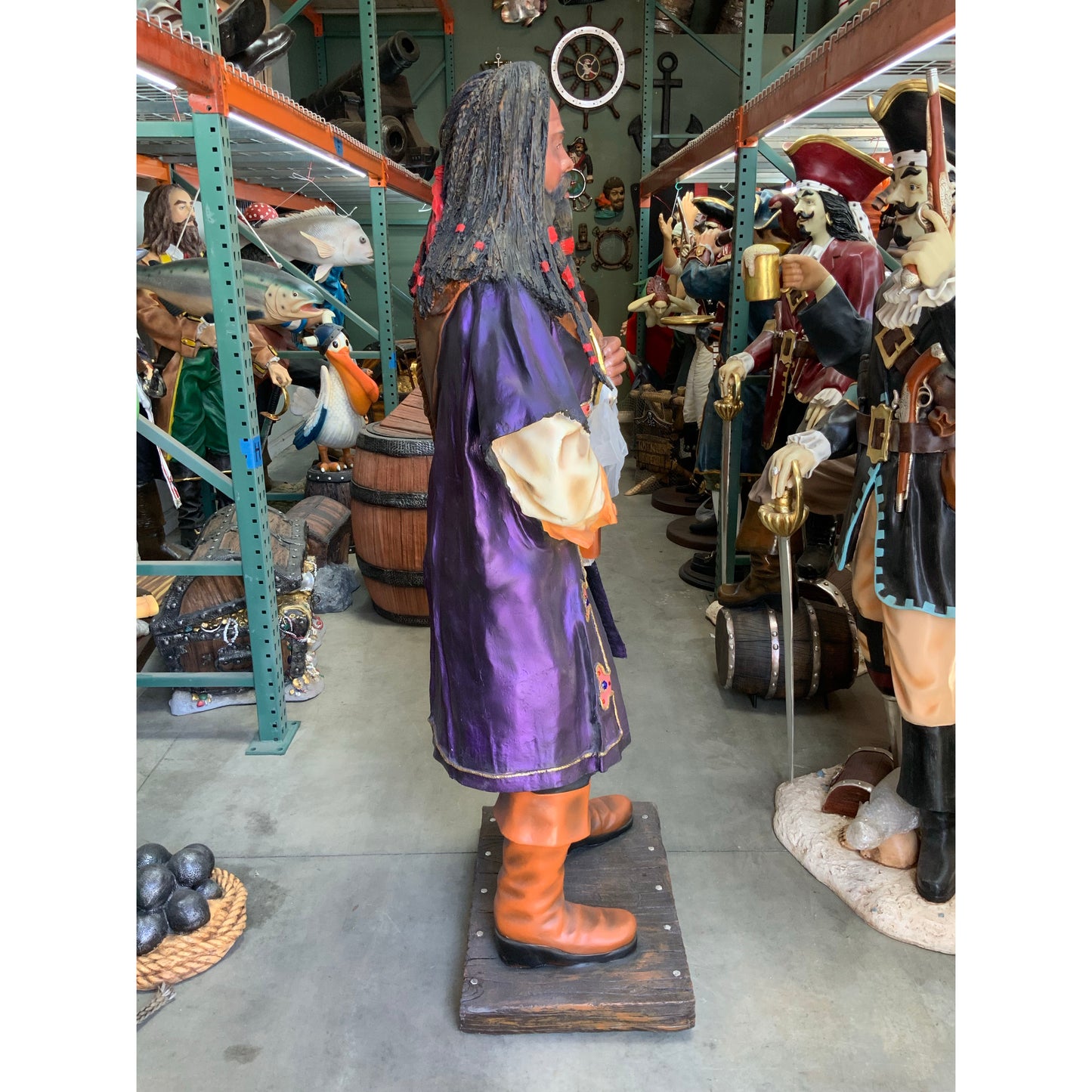 Caribbean Pirate Life Size Statue