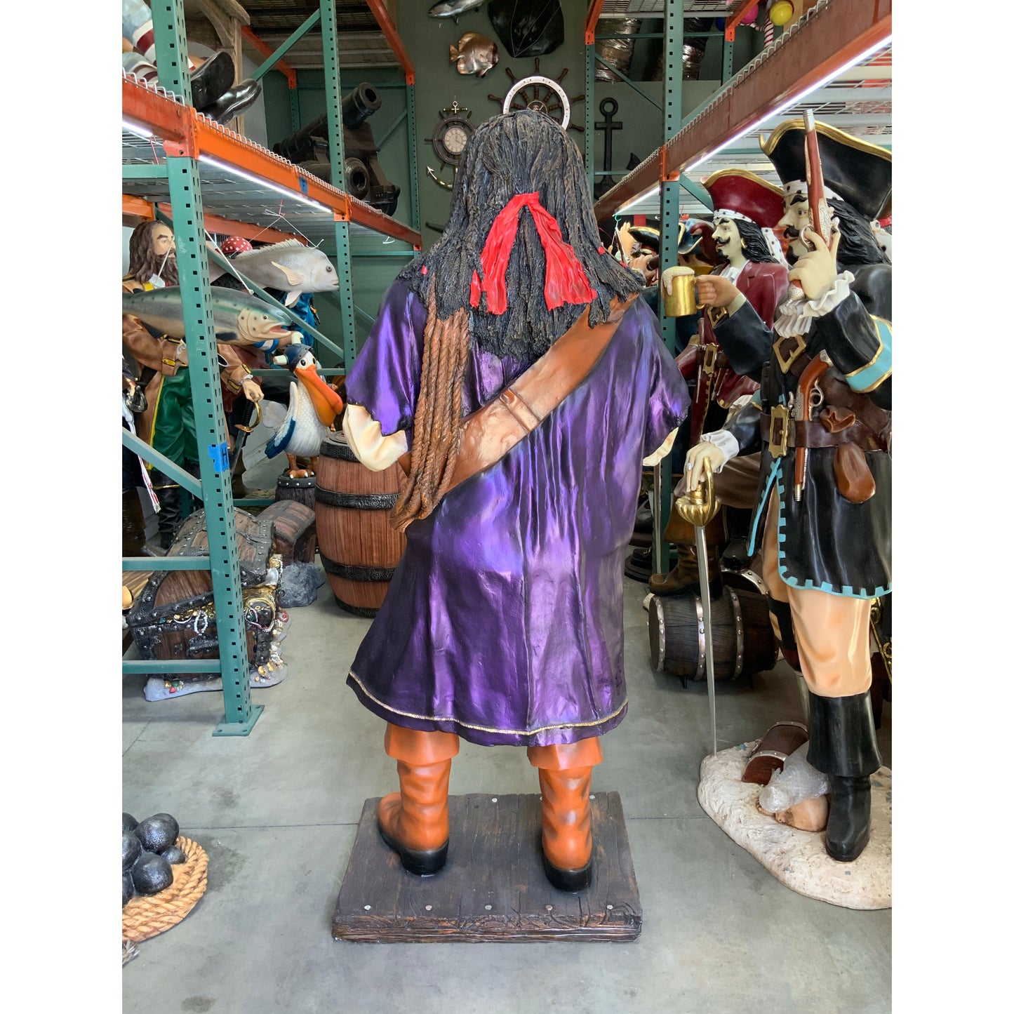 Caribbean Pirate Life Size Statue