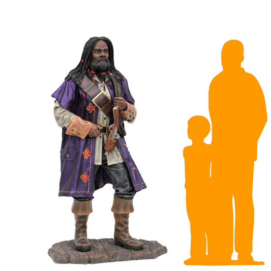 Caribbean Pirate Life Size Statue