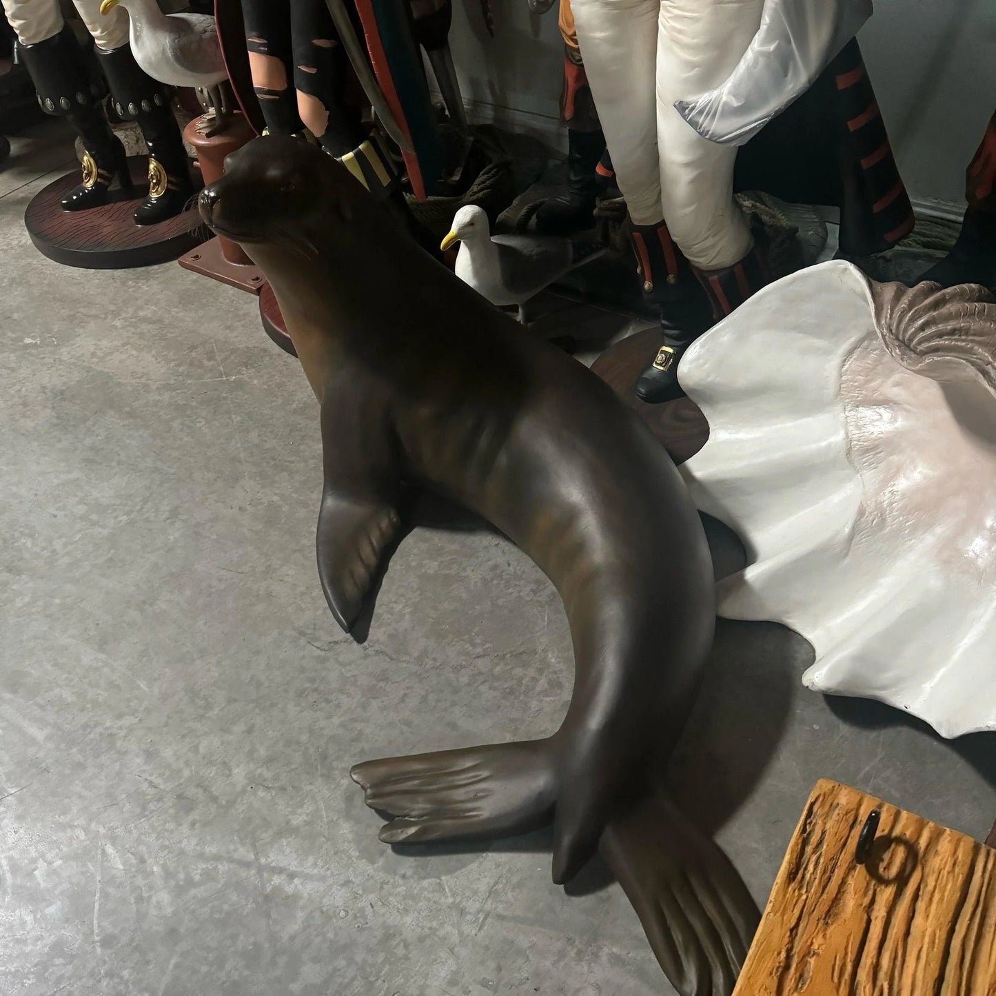 Sea Lion Seal Life Size Statue