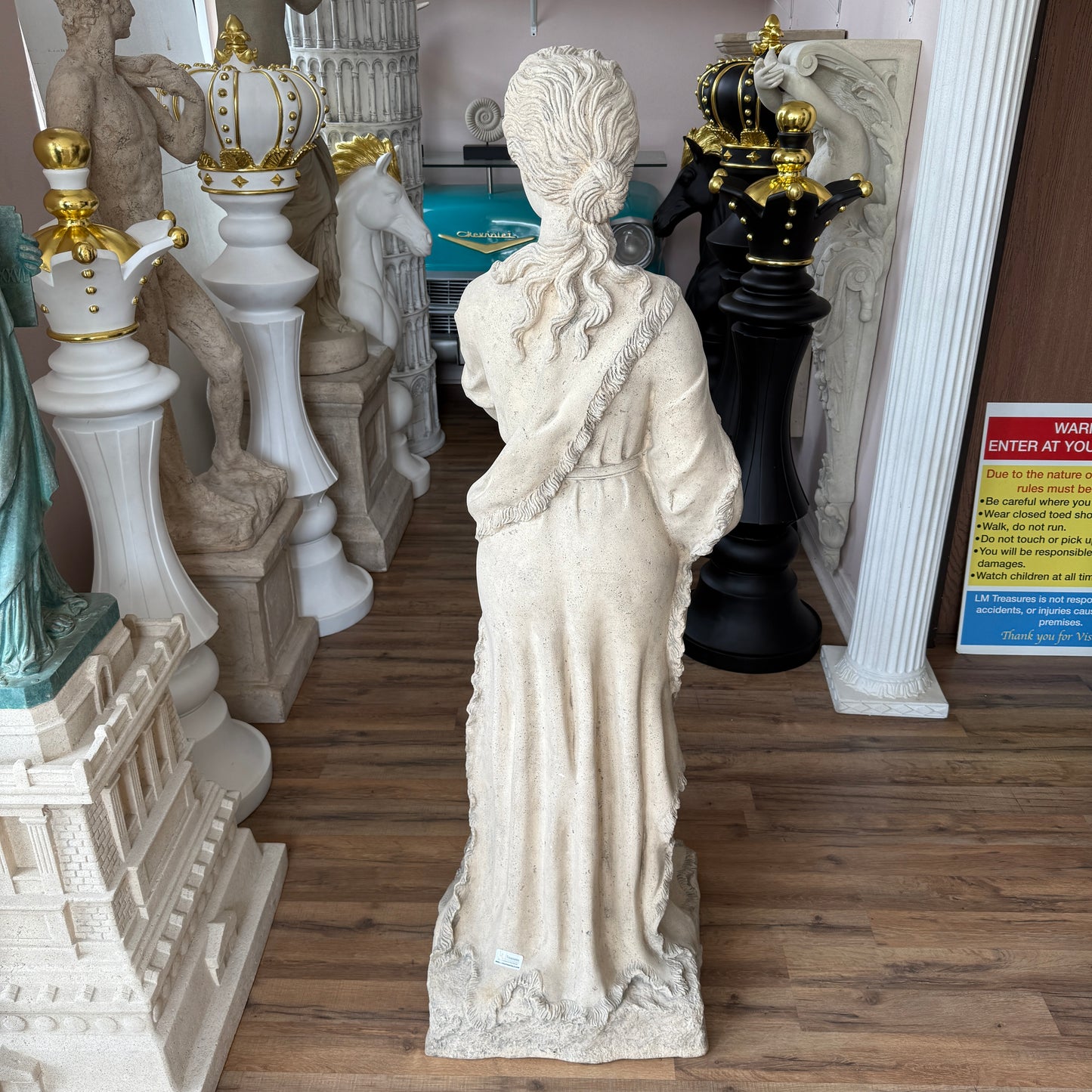 Winter Season Stone Statue