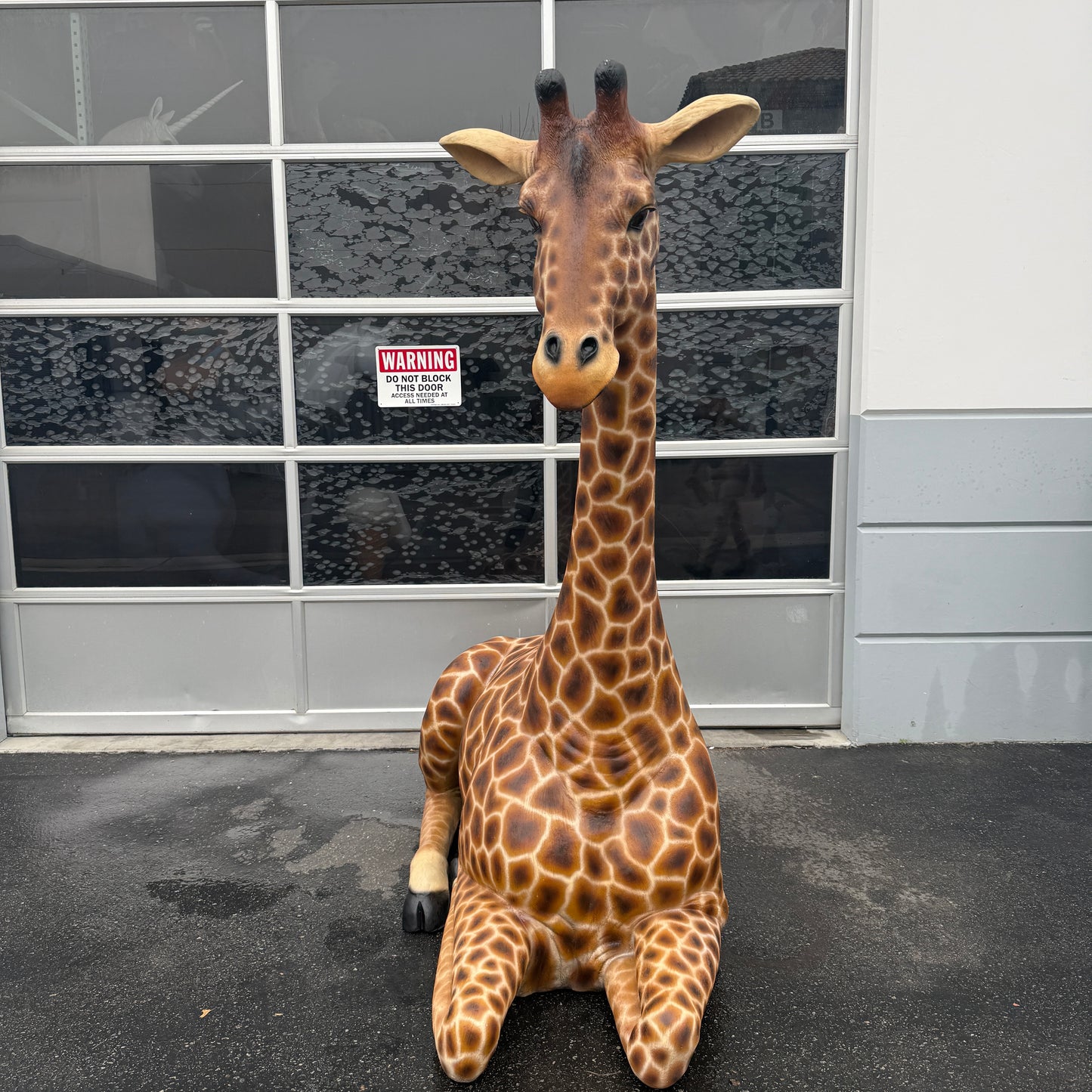 Large Laying Giraffe Statue