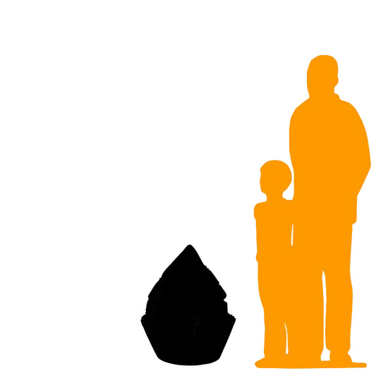 Purple Cupcake Statue With Stars