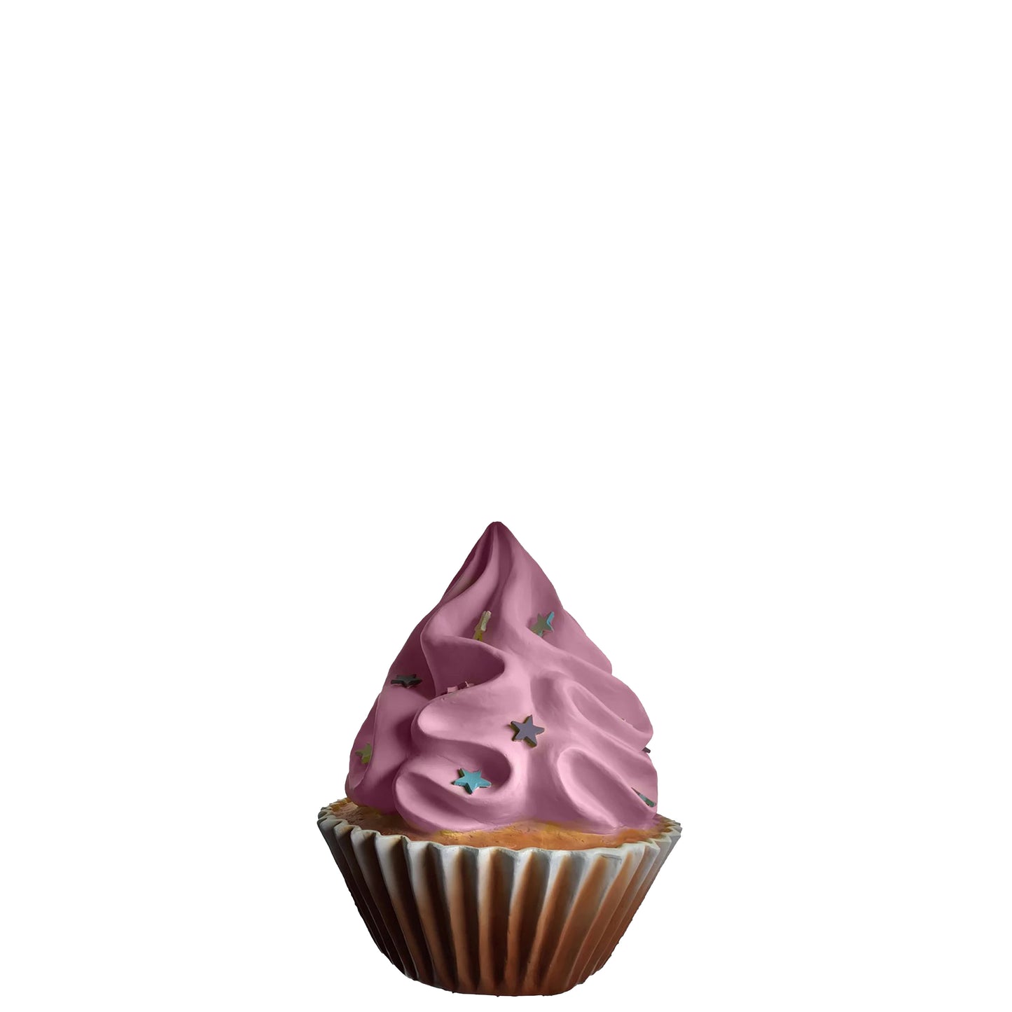 Pink Cupcake Statue With Stars