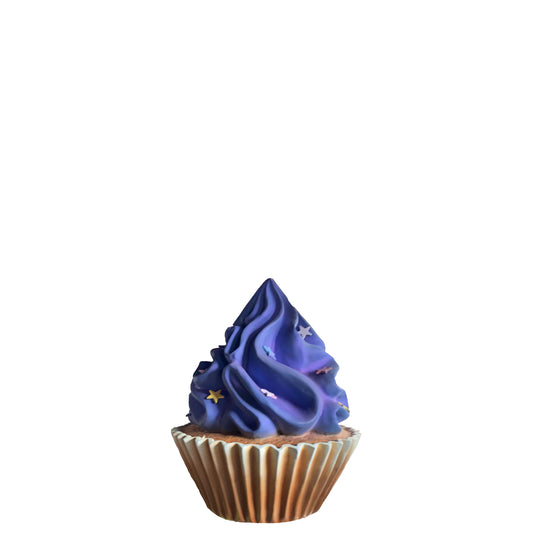 Purple Cupcake Statue With Stars