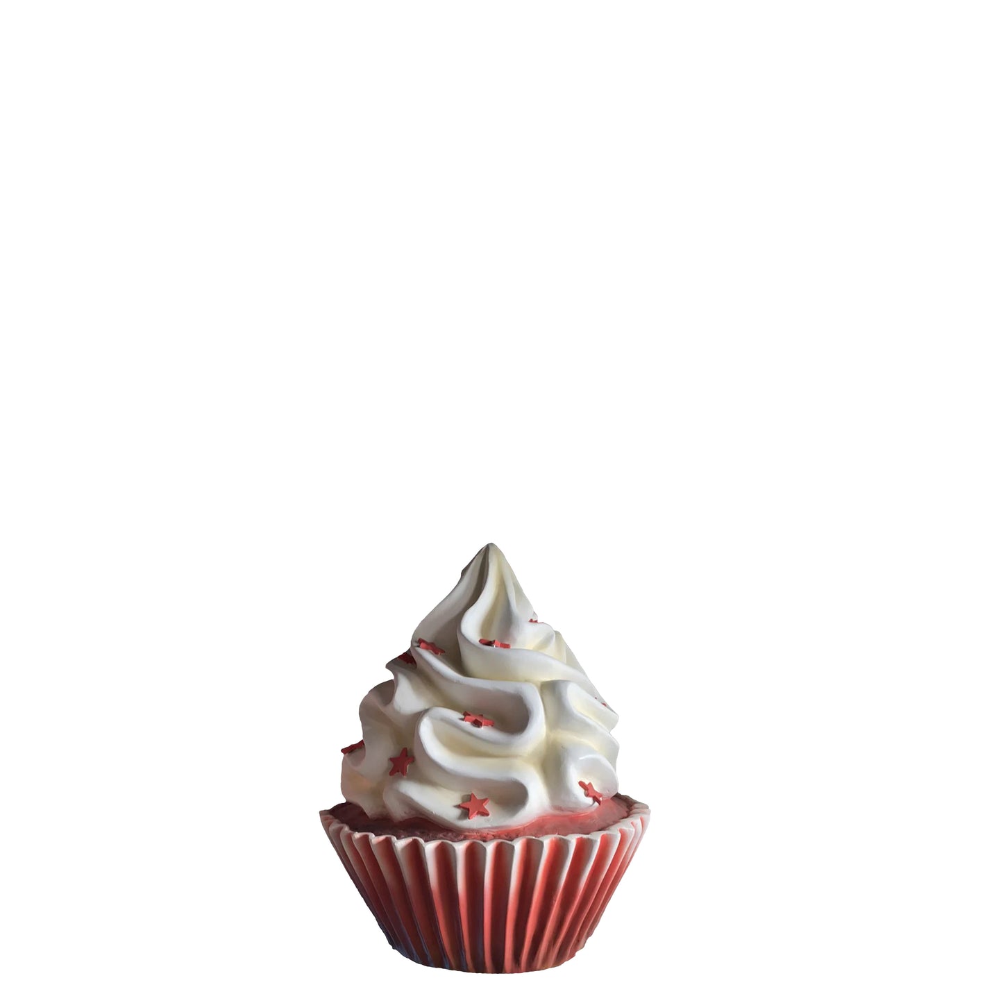 Red Velvet Cupcake Statue With Stars