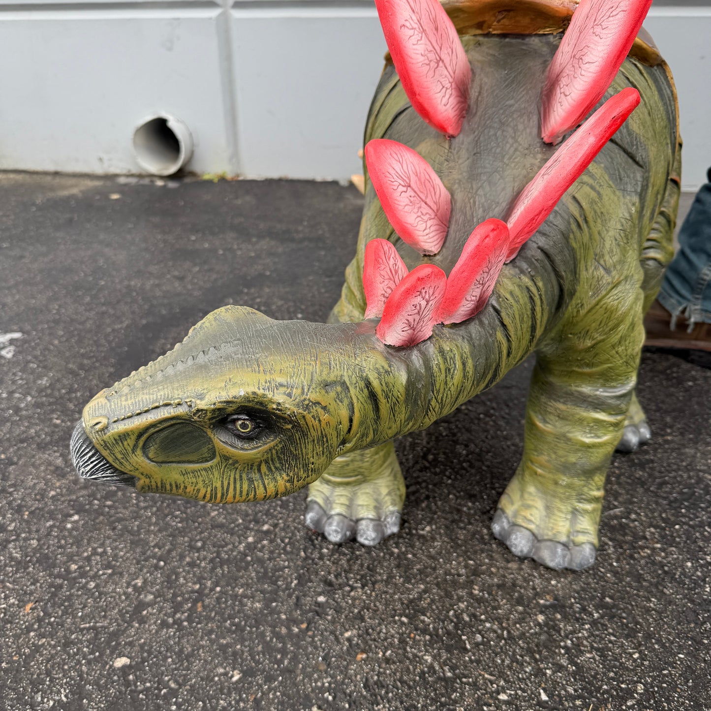 Small Stegosaurus Dinosaur With Saddle Statue