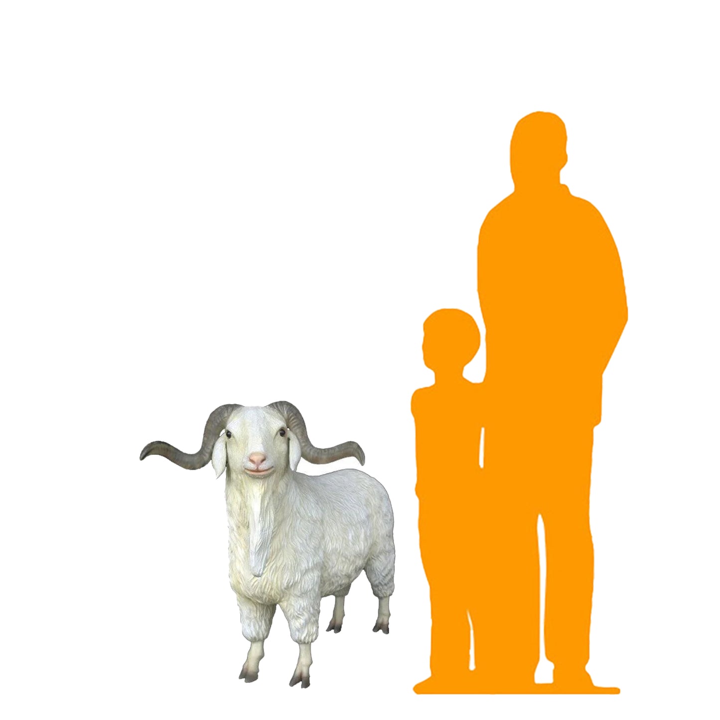 Male Tibetan Sheep Statue