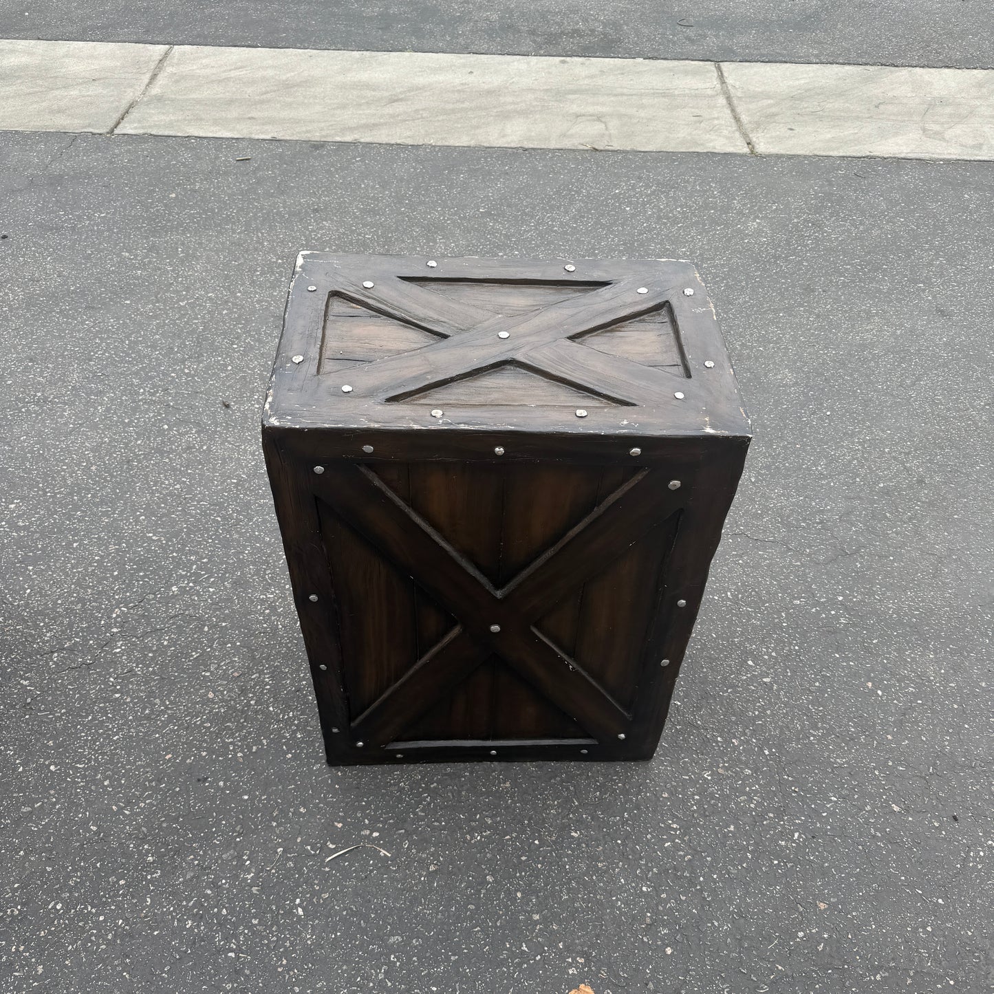 Large Dark Brown Crate
