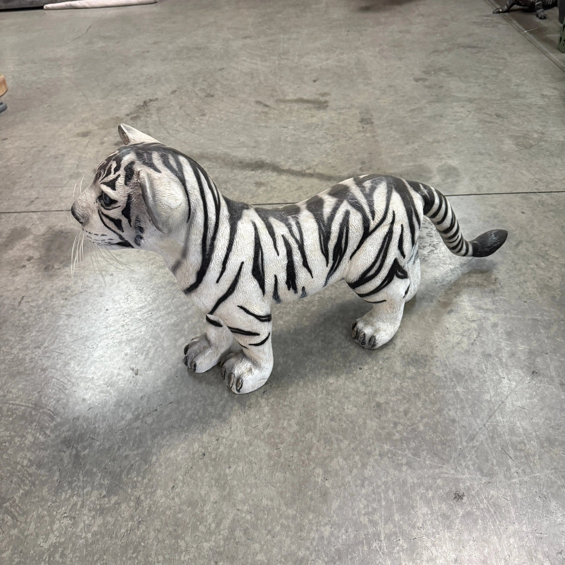 Siberian Tiger Cub Standing Statue A0313-110124-H