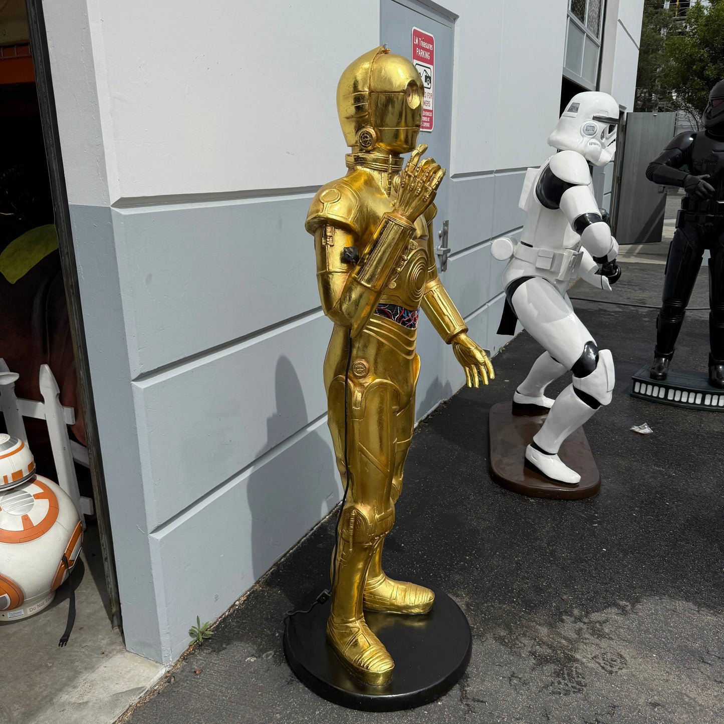 Gold Space Robot Statue LS146A-2929-A