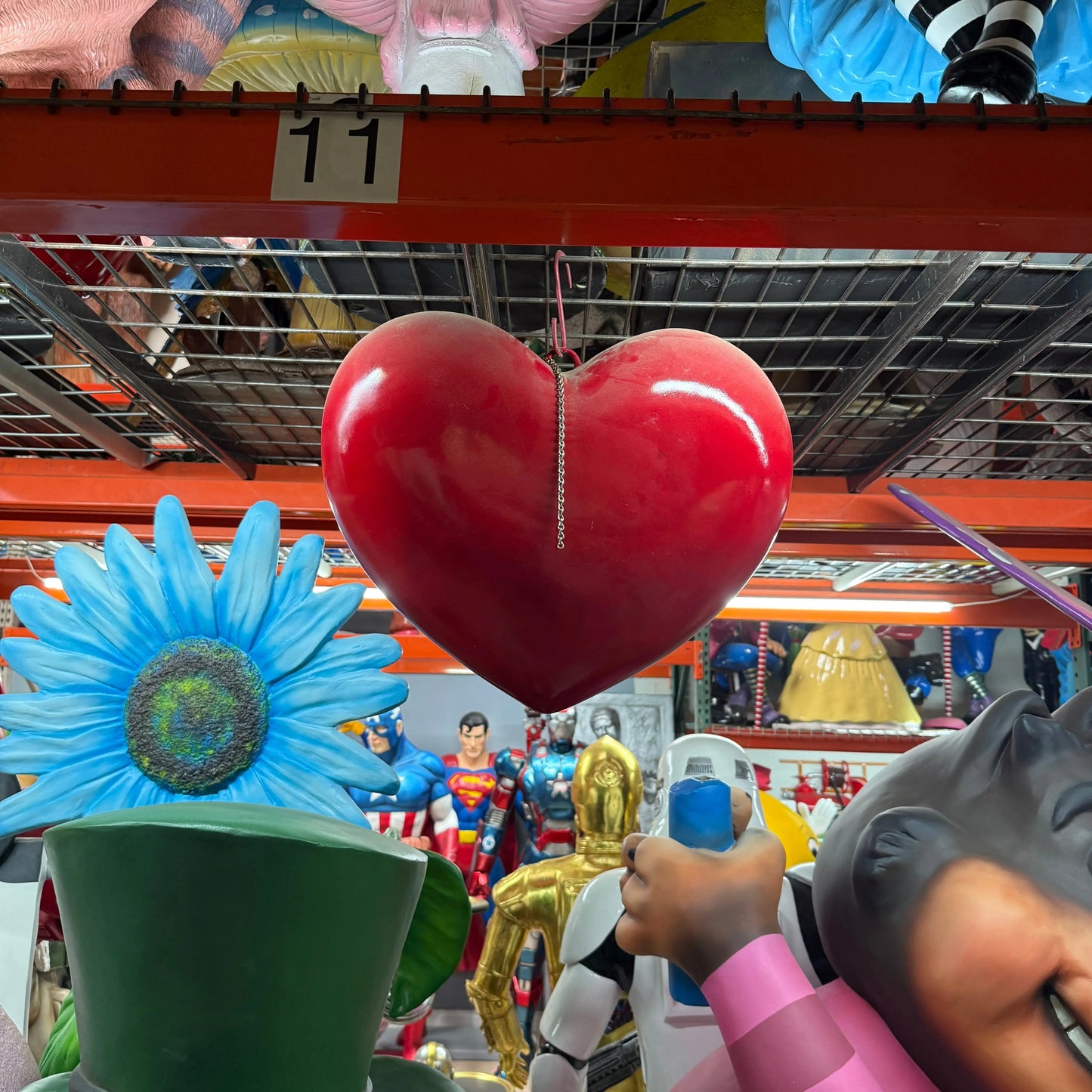 Heart Statue M0148-S183-PT