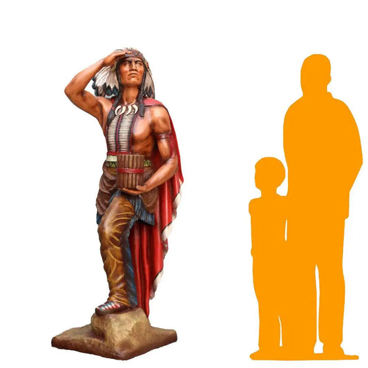 Tobacco Indian Chief Cigar Store Life Size Statue LS241-3459-A