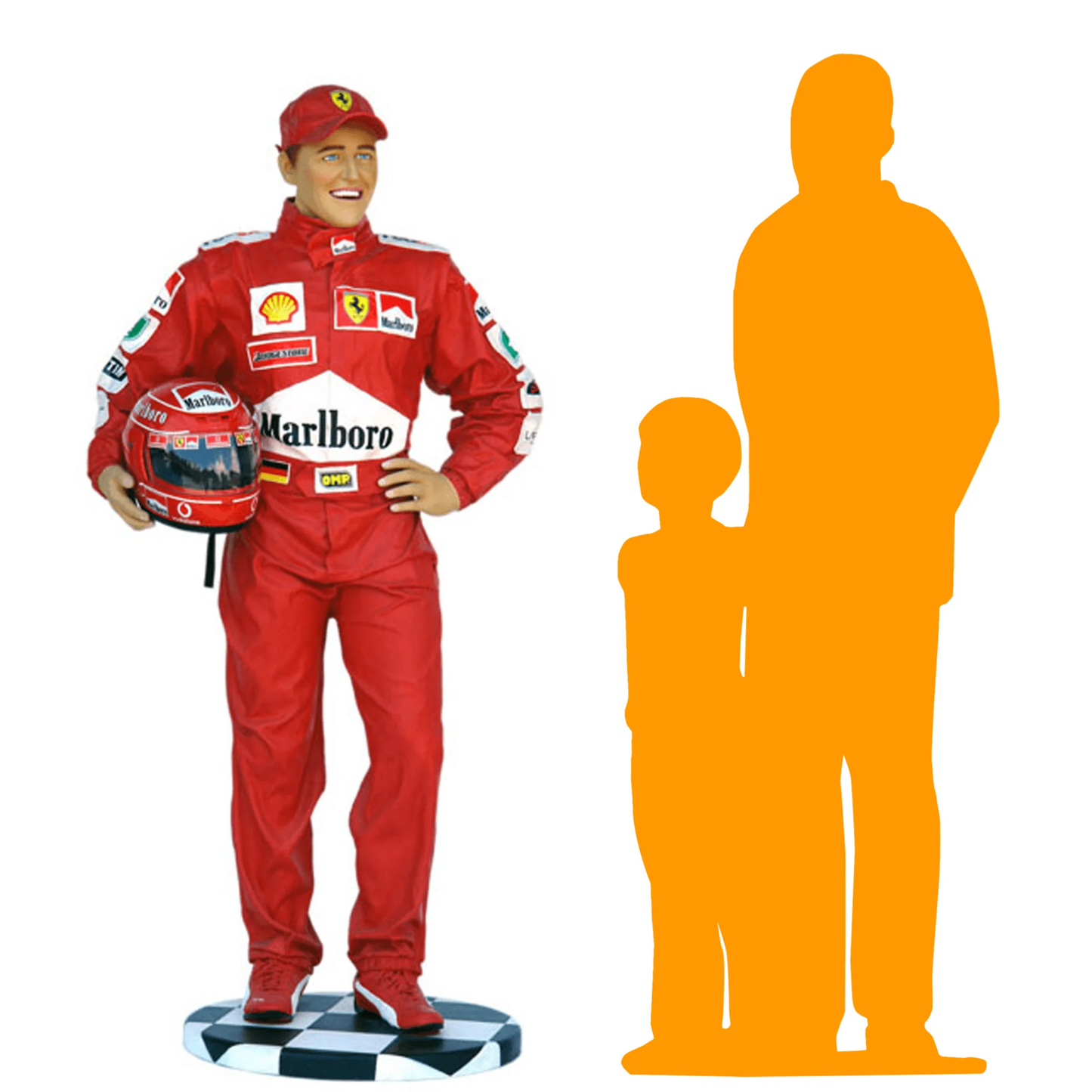 F1 Race Car Driver Life Size Statue