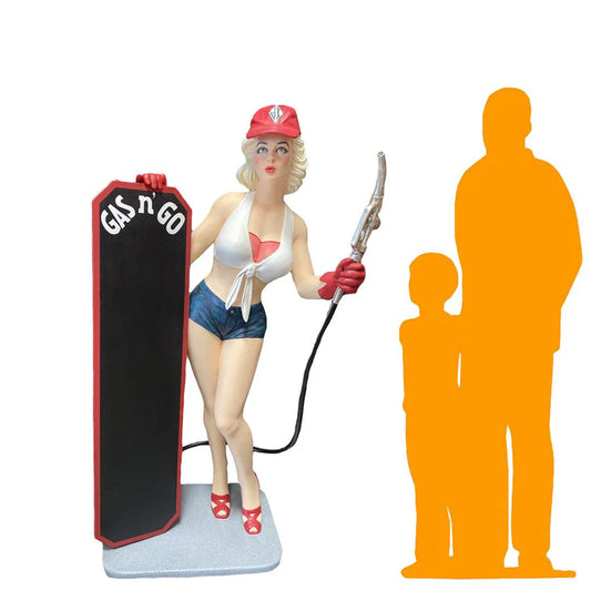 Gasoline Girl Life Size Statue