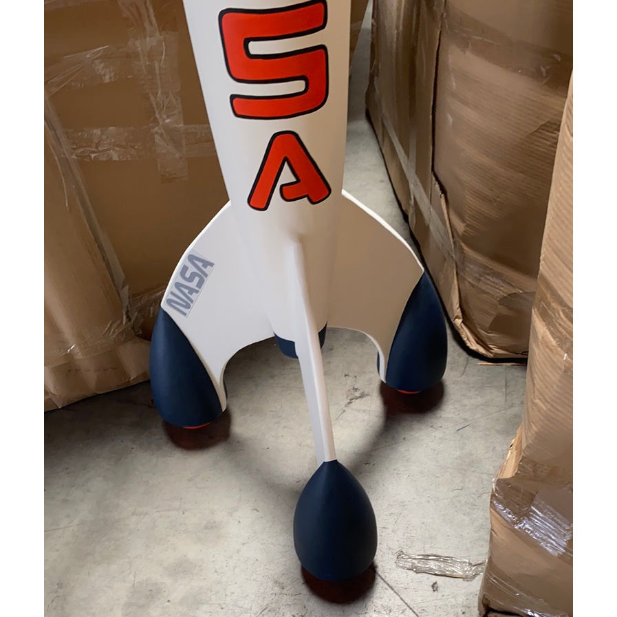 Small NASA Space Rocket Statue