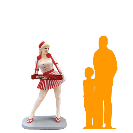 Red Usherette Statue LS394R-3574-A