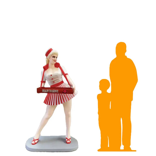 Red Usherette Statue LS394R-3574-A