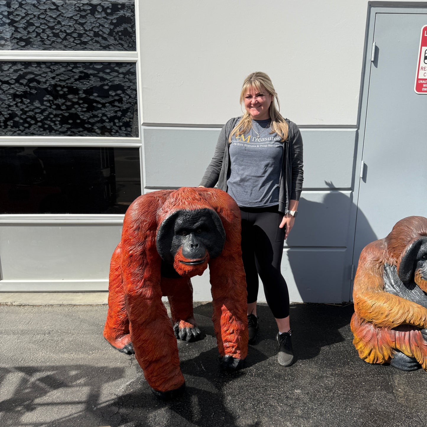 Walking Orangutan Statue